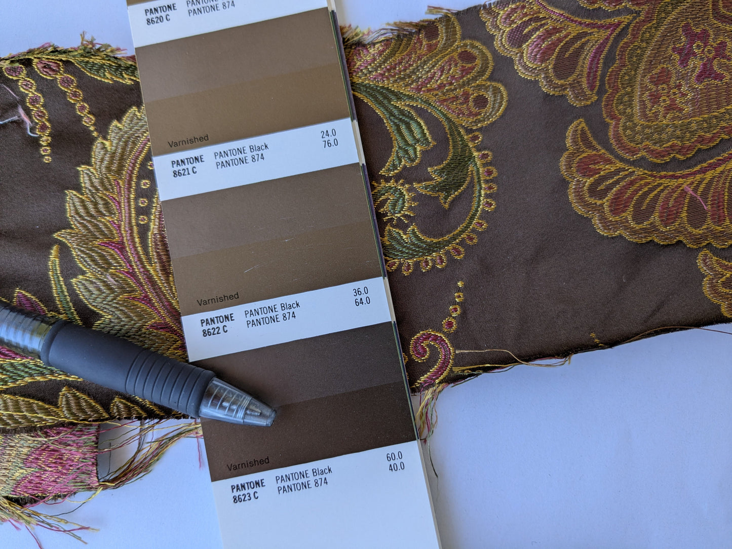 Scalamandre Fonthill Douglas Burgundy Brown Chocolate Red Green 100% Silk Paisley MSRP USD 336/Y