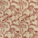 Special Order Cowtan and Tout Karoo Red Embroidery Beige Animals Tree Foliage MSRP USD364/y