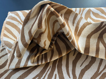 Beacon Hill Mumbai Silk Vevet Copper Zebra Tiger Brown Gold Animal Skin Heavy MSRP USD 663.76/y
