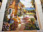 Art Scarf French Country Rose Patio Southern Mediterranean Mansion Seaside High End Silk Twill 41 Inches