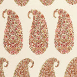 Schumacher Shirala Paisley in Berry Red Multicolor floral patterns Wallpaper MSRP USD 368/y