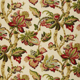 Special Order Schumacher Kemscott in Bloom  Pink Green Cream Linen Large Flora Tree Foliage