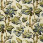 Special Order Schumacher Kemscott in Indigo Blue Green Cream Linen Large Flora Tree Foliage MSRP USD 336/y