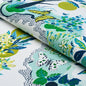 Schumacher Citrus Garden Indoor/Outdoor in Pool Blue Yellow Green Trees Toile Polyester Fabric Multi
