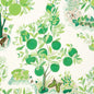 Schumacher Citrus Garden Indoor/Outdoor in Leaf Green White Trees Toile Polyester Fabric Multi - Special Order