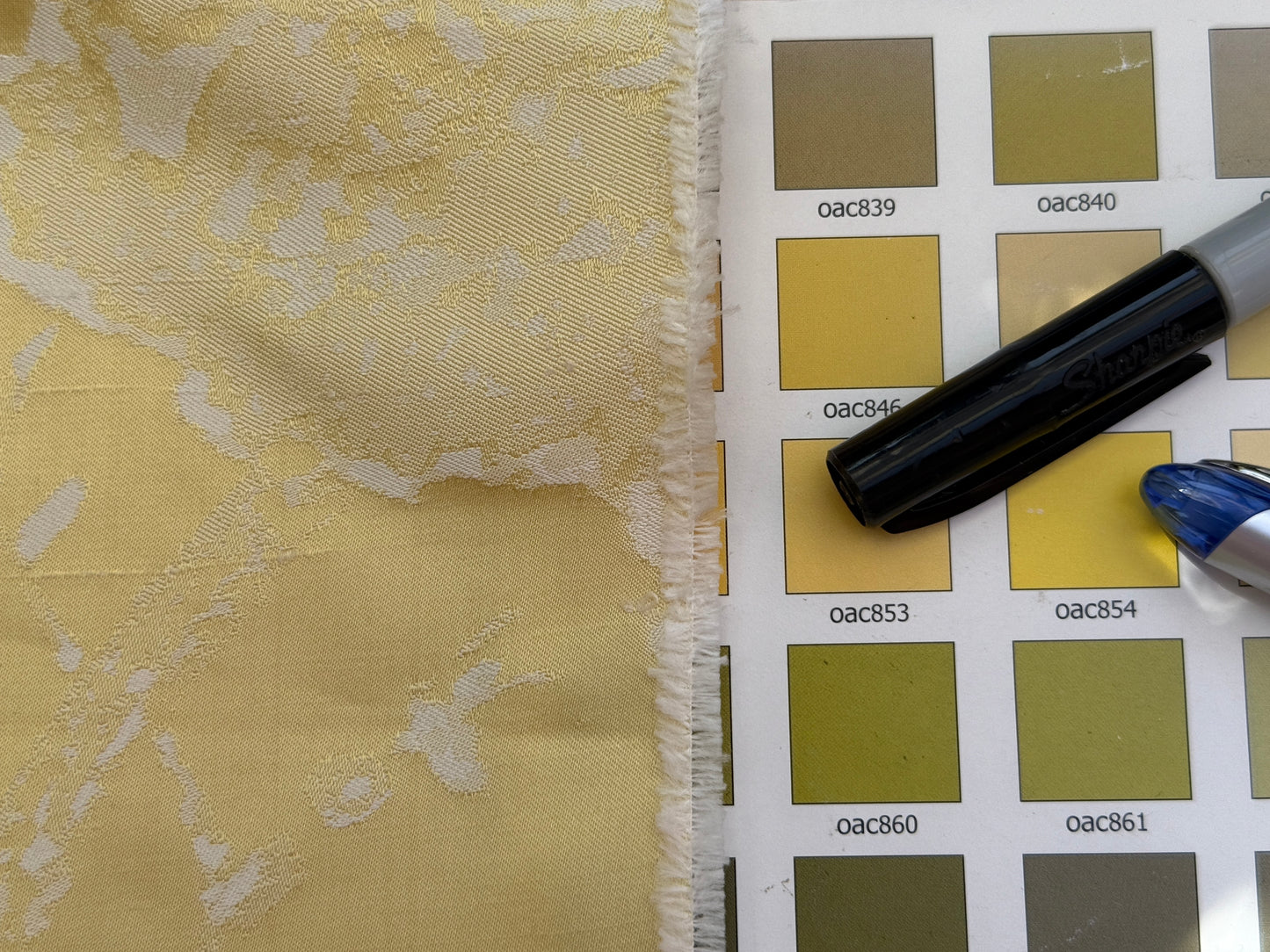 Beacon Hill 1.85Y Bocelli Aria Damask in Lemoncello 100% Silk Sparkling Yellow Gold White MSRP$200+/YD