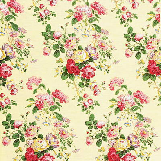 Special Order Lee Jofa Mayfield Handbl - Maize Floral Muted Yellow Handblock Print MSRP USD396/y
