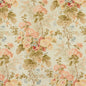 Lee Jofa Hollyhock Cotton - Coral Olive