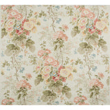 Lee Jofa Hollyhock HDB Apricot Coral Olive Cotton Floral Botanical MSRP USD590/y Special Order
