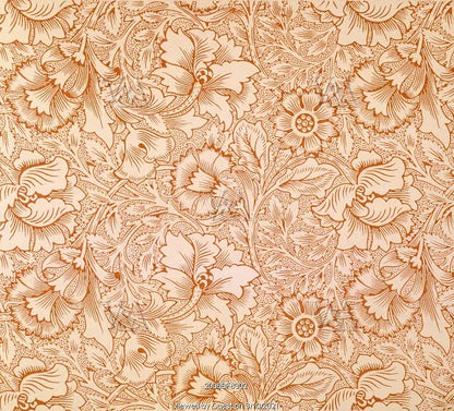 Lee Jofa Sissinghurst Giant Poppy Art &amp; Crafts Art Nouveau Leaf Ivory English Garden MSRP 144/y