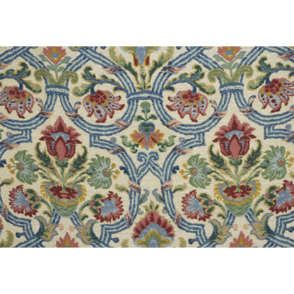 Special Order Lee Jofa  New Sevilla - Multi Medallion Suzani Persian Blue Red White Linen