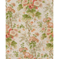 Lee Jofa Hollyhock HDB Coral Apple Red Pink Green Linen Print Floral Botanical MSRP USD742/y Special Order