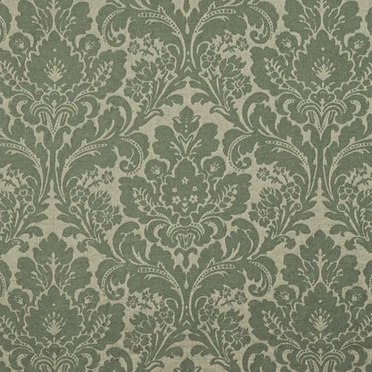 Lee Jofa Acanthus Damask Loden Linen Green Renaissance Classy Floral MSRP USD 356/y