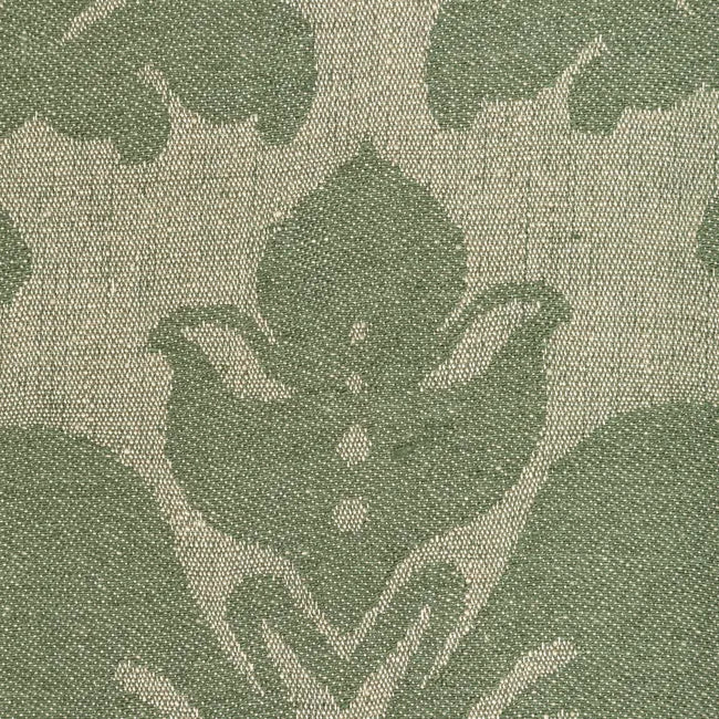 Lee Jofa Acanthus Damask Loden Linen Green Renaissance Classy Floral MSRP USD 356/y