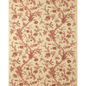 Lee Jofa Kravet Plumes  Crimson Red Beige Botanical Floral Print 100% Linen - Special order - MSRP USD 556/y