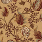 Special Order Schumacher Fox Hollow In Honey and Smoke Gold  Brown Linen Cotton Large Flora Tree Foliage MSRP USD 268/y