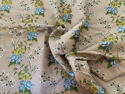 2.5y Tassinari &amp; Chatel Scalamandre 100% Silk Lampas “la Favorite” Flower Lace Pink Blue Green Yellow MSRP USD 2180/yard