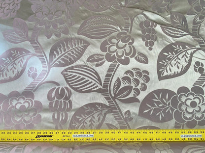 Old World Weavers 100% Silk Damask Carlsten Lilac MSRP USD 278/Y