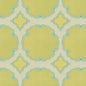 Special Order Kravet Couture Interpretation - Citron Teal Yellow Silk Jacquard Medallion MSRP USD 348/y