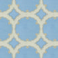 Special Order Kravet Couture Interpretation - Atmosphere Light Blue Beige Silk Jacquard Medallion MSRP USD 348/y