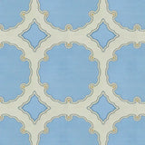 Special Order Kravet Couture Interpretation - Atmosphere Light Blue Beige Silk Jacquard Medallion MSRP USD 348/y