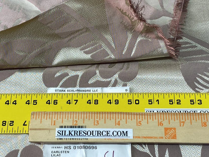 Old World Weavers 100% Silk Damask Carlsten Lilac MSRP USD 278/Y