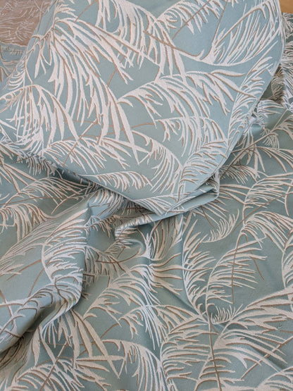8 EV37 2.4 yards Lelievre Paris Graminae Celadon Blue White Jacquard Wovens Grass