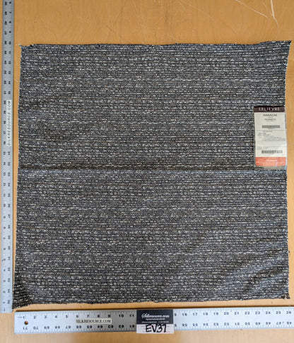 51 EV37 26" x 26" Lelievre Paris Maracas Cendre Dark Gray Solid Texture Polyester