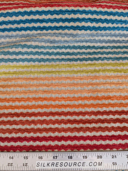 3 EV37 2.4yards Old World Weavers Stripe Red Blue Orange Yellow Children Nursery