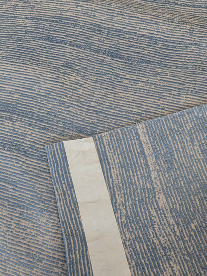 87 EV37 16" x 26" Lelievre Paris Ressource Ciel Blue White Viscose Stripe