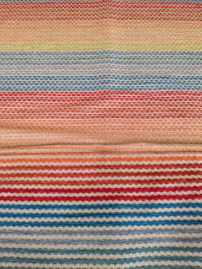 3 EV37 2.4yards Old World Weavers Stripe Red Blue Orange Yellow Children Nursery