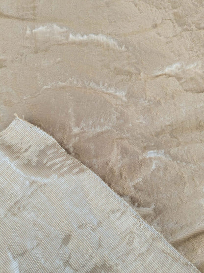 78 EV37 26" x 26" Old World Weavers Trilussa Sand Light Brown Abstract Large Jacquard