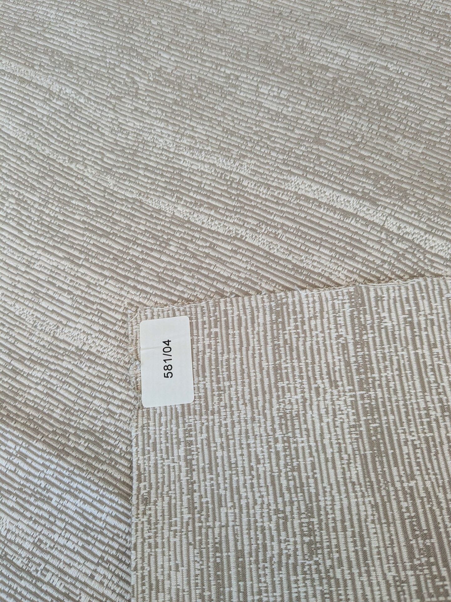 88 EV37 17" x 26" Lelievre Paris Ressource Naturel Beige White Viscose Stripe