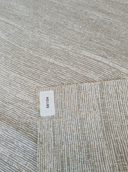 88 EV37 17" x 26" Lelievre Paris Ressource Naturel Beige White Viscose Stripe