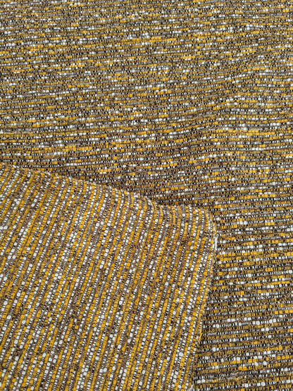 54 EV37 25" x 26" Lelievre Paris Maracas Tournesol Yellow Dark Gray Solid Texture Polyester