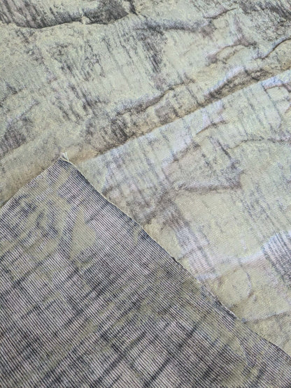 73 EV37 26" x 27" Old World Weavers Trilussa Sage Abstract Stripe Gray Green