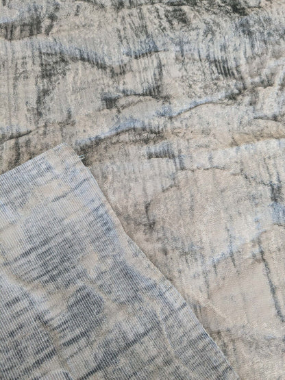 81 EV37 26" x 27" Old World Weavers Trilussa Dove Light Gray Abstract Large Jacquard