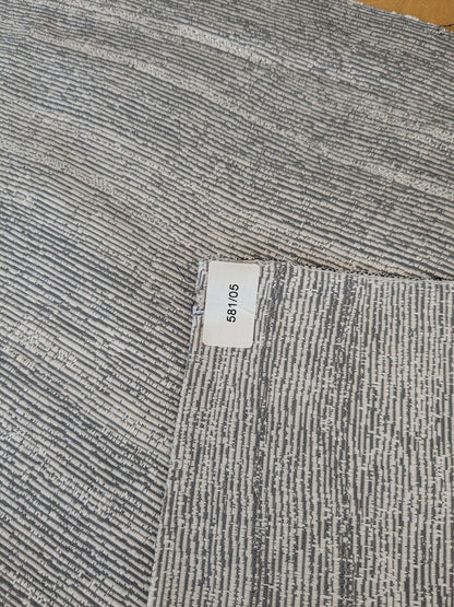 91 EV37 18" x 26" Lelievre Paris Ressource Granit Gray White Viscose Stripe