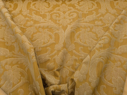 by yard Scalamandre Golden Baroque Renaissance Damask Fabric Pattern