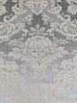 1.8y Scalamandre Lelievre Paris Grambois Argent Gray Damask Renaissance Gray Historic MSRP USD712/y