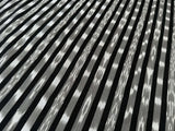 by yard Scalamandre Jakarta Ikat Stripe Charcoal Black Gray White Asian Ikat Warp Print MSRP USD 138/Y
