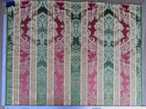 2.9y Scalamandre Lelievre lourmarin Mousse Tomette Medallion Damask Renaissance Stripe Green Red Historic MSRP USD950/y