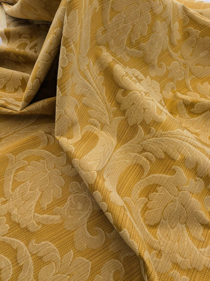 by yard Scalamandre Golden Baroque Renaissance Damask Fabric Pattern