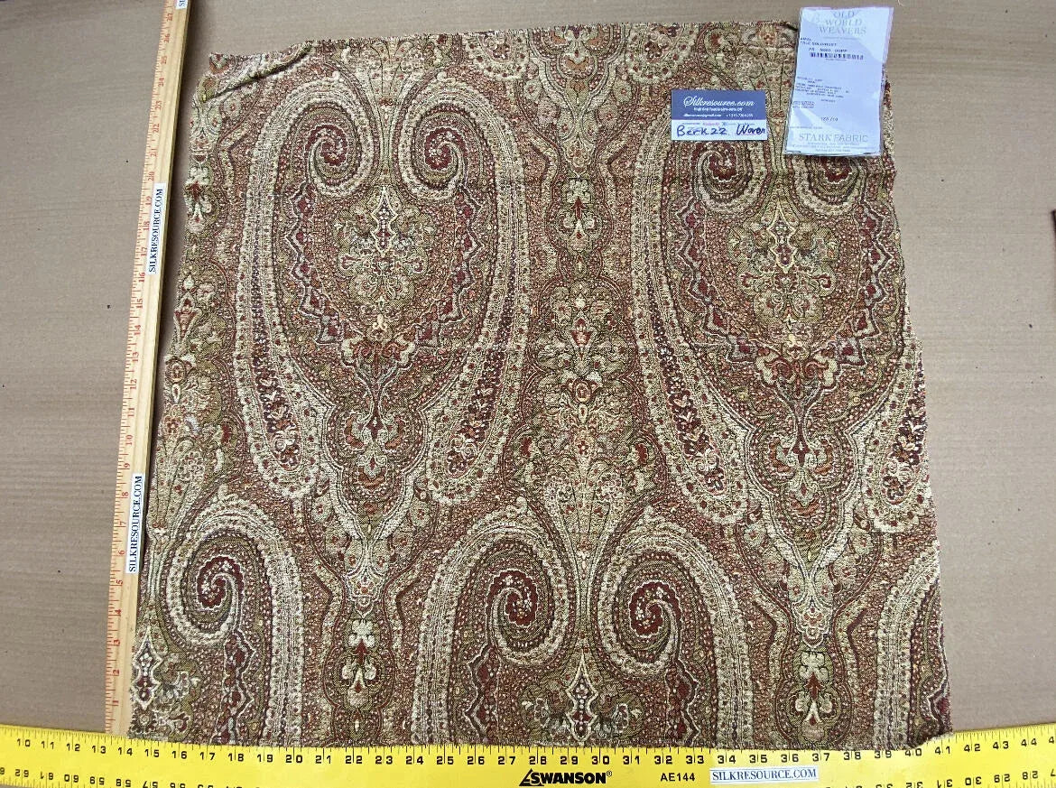 10a Berkbox22 Scalamandre Woven Pale/gold/rust