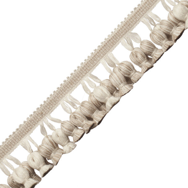Samuel & Sons La Terre Onion Tassel Fringe Limestone White