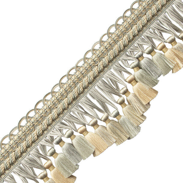 Samuel &amp; Sons BAGATELLE SCALLOPED TASSEL FRINGE ITEM: TF-60851-05 | COLOR: 05 DEWDROP