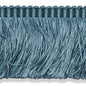 Schumacher Trim Francois Silk Brush Fringe in Cadet Silk Blue MSRP USD 168/y