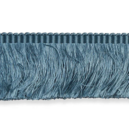 Schumacher Trim Francois Silk Brush Fringe in Cadet Silk Blue MSRP USD 168/y