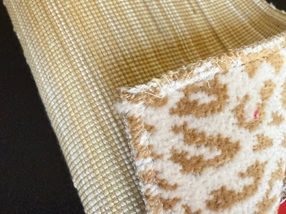 by yard Scalamandre Corbet Oatmeal Light Brown Ivory Animal Skin Velvet Cotton SC 0001 26423 MSRP USD 688/Y