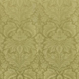 Brunschwig & Fils Damask Pierre Olive Renaissance Cotton Silk Fabric -Green - Special Order - MSRP USD812/y